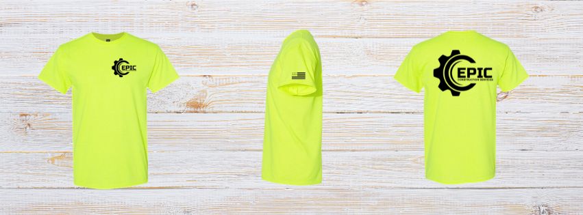 Epic Construction Safety Yellow & Black Shirt Order 6/3/26
